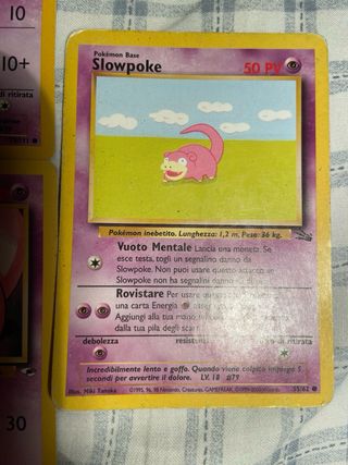 Carte Pokemon Slowpoke Sabrina Vintage