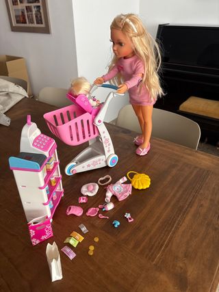 Nancy y bebé: carrito supermercado