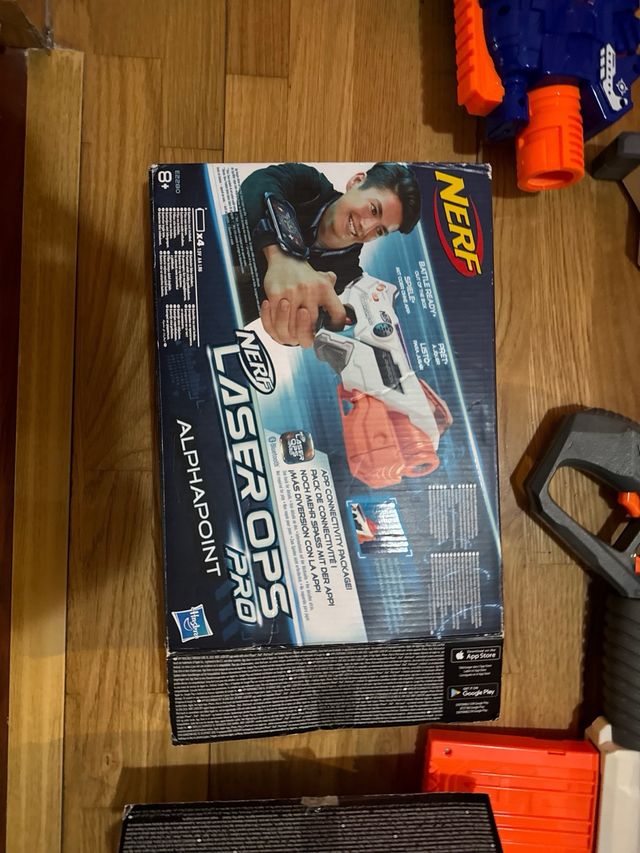 Nerf: 15 pistolas + Laser Ops Pro