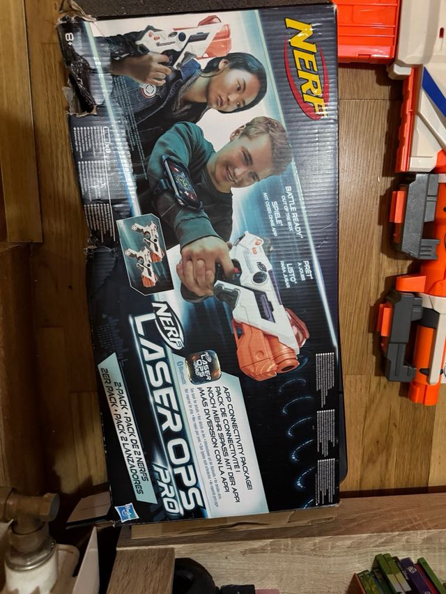 Nerf: 15 pistolas + Laser Ops Pro