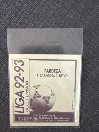 Cromo Pardeza - Liga 92-93