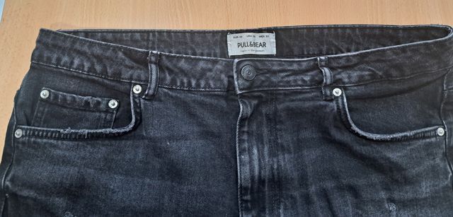 Pantalones cortos Pull&Bear negros, talla L