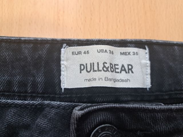 Pantalones cortos Pull&Bear negros, talla L