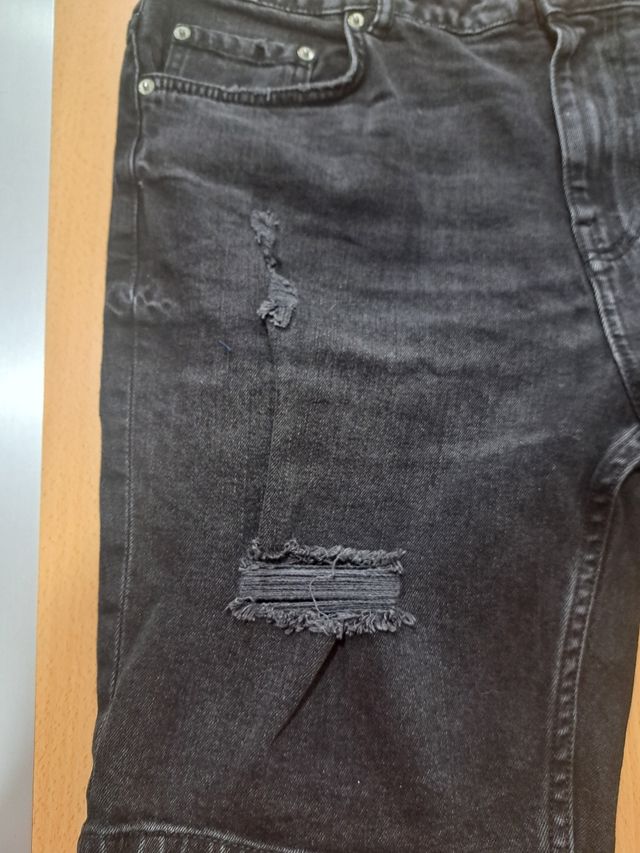 Pantalones cortos Pull&Bear negros, talla L