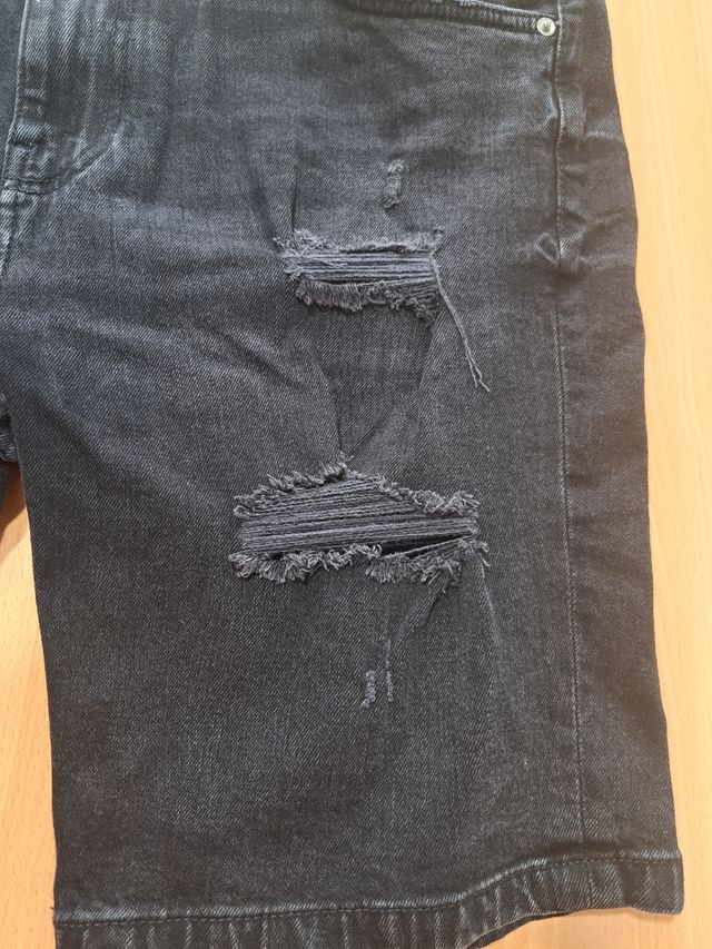 Pantalones cortos Pull&Bear negros, talla L