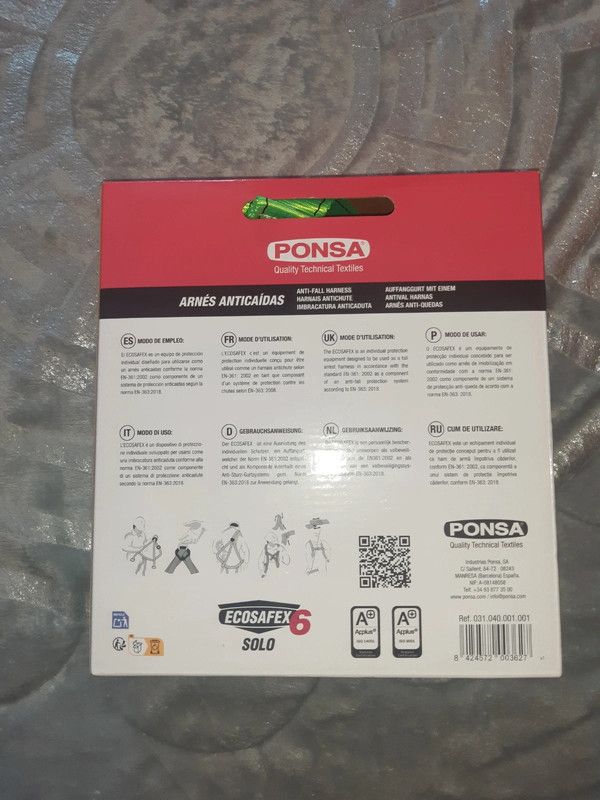 Arnés anticaídas Ponsa Ecosafex 6