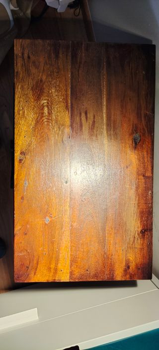 Mesilla noche madera maciza - Teca