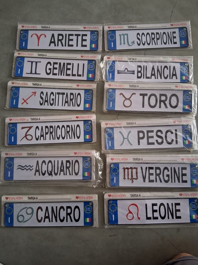 Targhe Zodiacali Regalandia