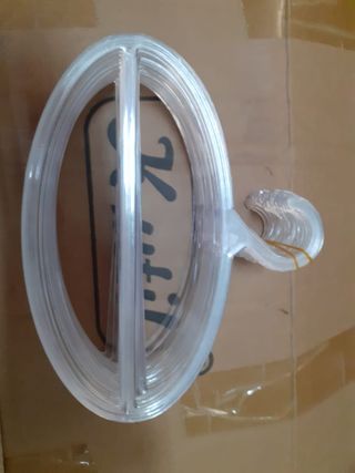 20 Perchas Plástico Transparente