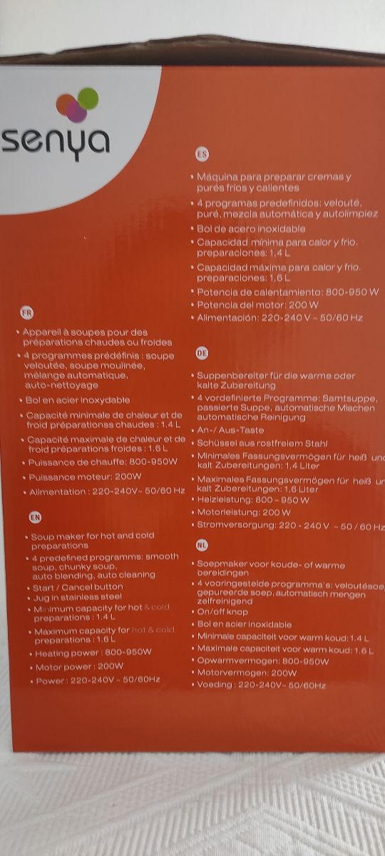 Batidora Senya - Calienta y Tritura