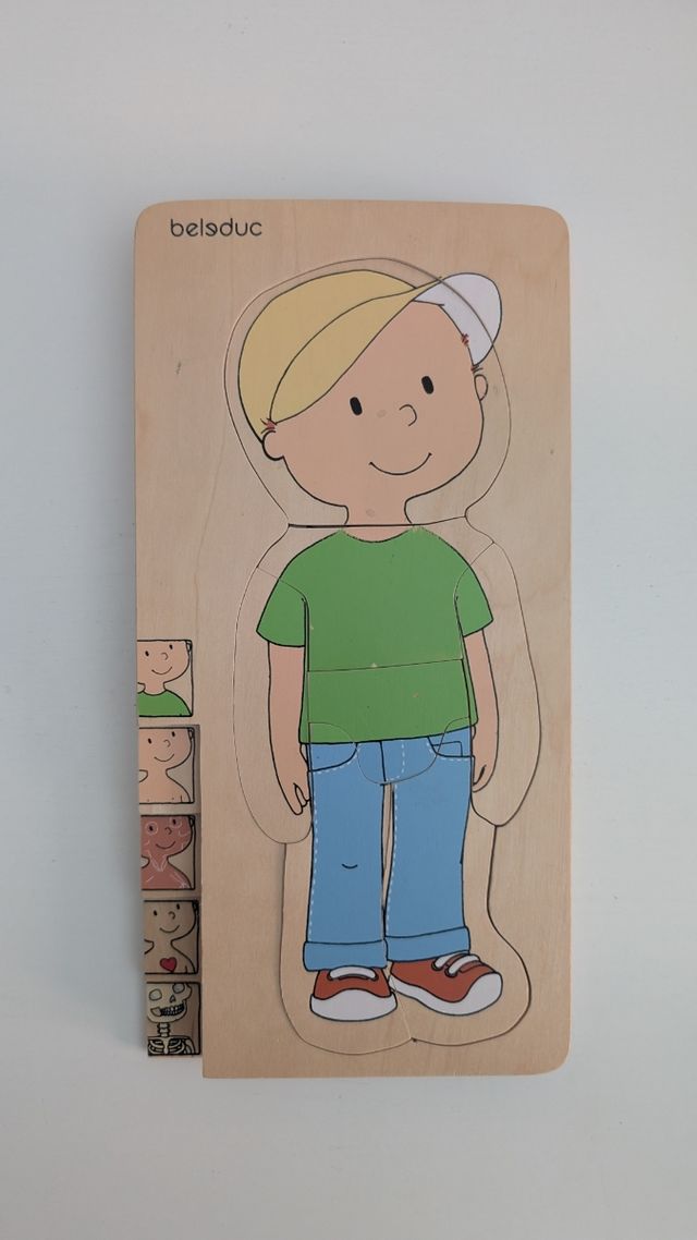 Puzzle cuerpo humano - madera Belduc