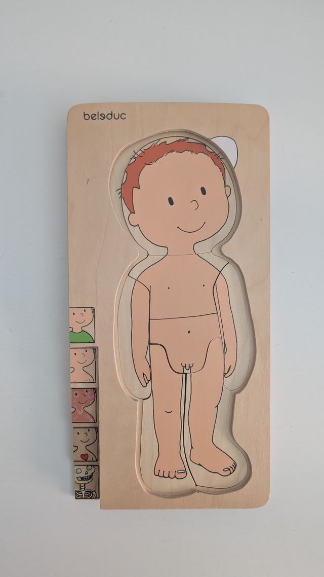 Puzzle cuerpo humano - madera Belduc