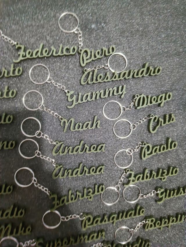 Portachiavi con nome personalizzato