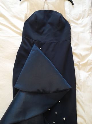 Vestido azul Silvia Navarro talla 38