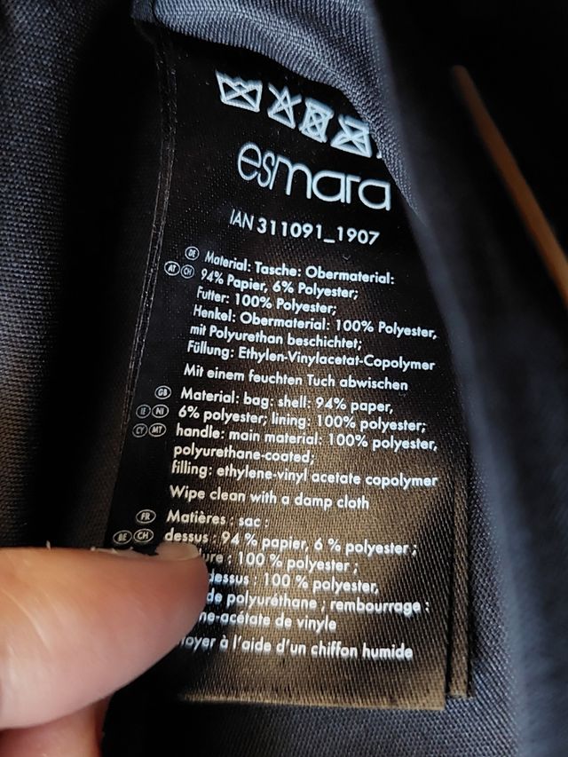 Bolsa de playa redonda negra