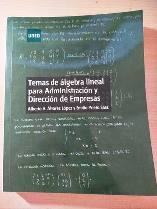 Algebra lineal ADE UNED