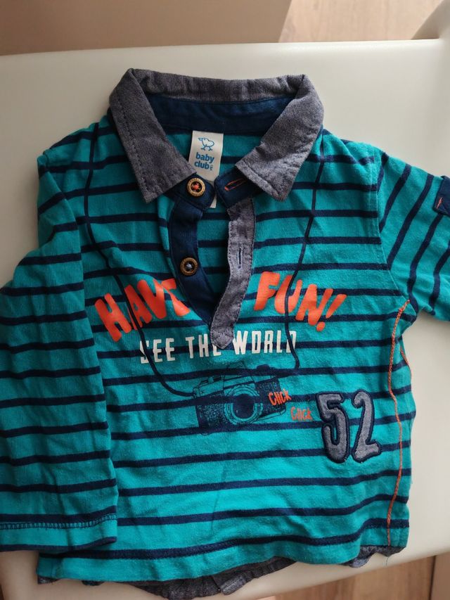 Polo rayas bebé 80cm - Baby Club