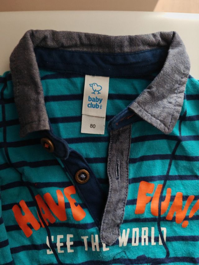 Polo rayas bebé 80cm - Baby Club