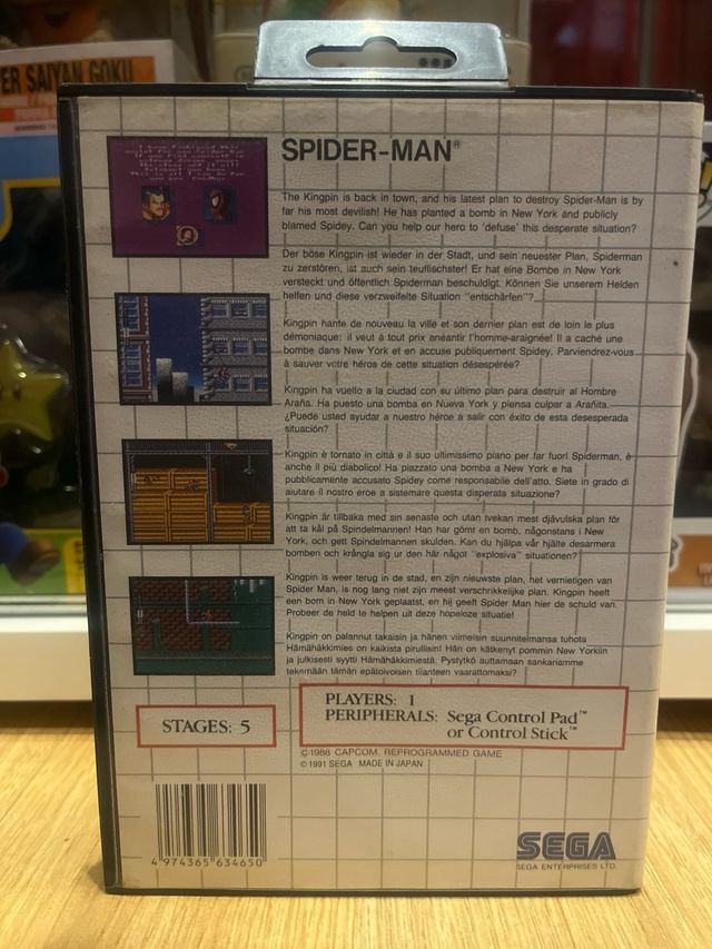 Spider-Man Master System Sega