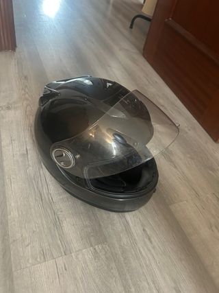 Casco moto negro talla L