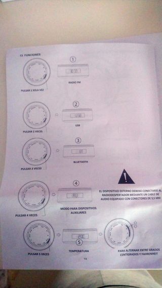 Radio Reloj Soundtech - Despertador