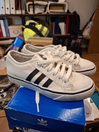 Zapatillas Adidas Niza - Blancas - 36.5