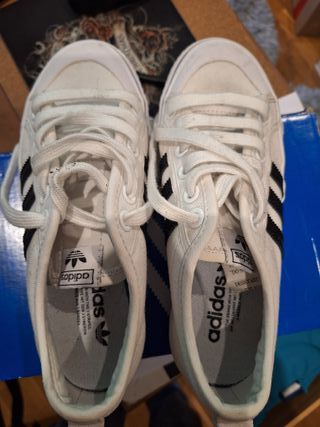 Zapatillas Adidas Niza - Blancas - 36.5
