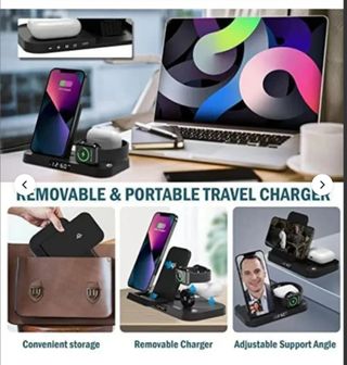 Cargador inalámbrico 3 en 1 - 15W