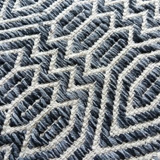Alfombra algodón gris anteacita y beige