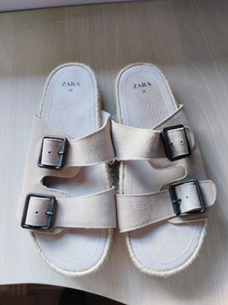 Sandalias piel Zara mujer nº38
