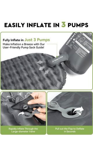 Colchão inflável Hikenture - R-Value 6.2