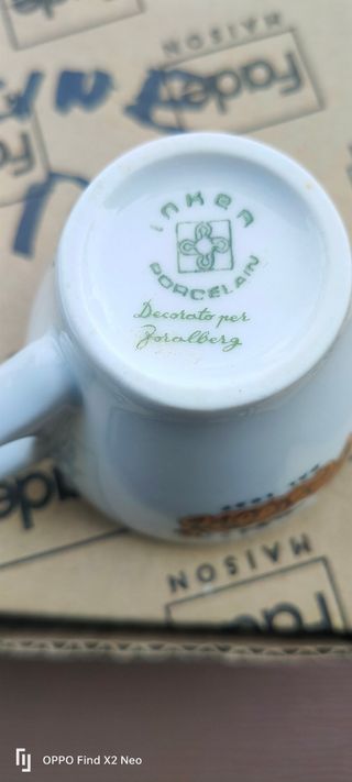 6 Tazzine Caffè Vescovi  Porcellana