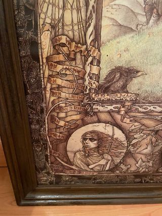 Magnífico poster vintage El Señor de los Anillos