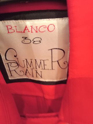 Chaqueta corta roja Blanco