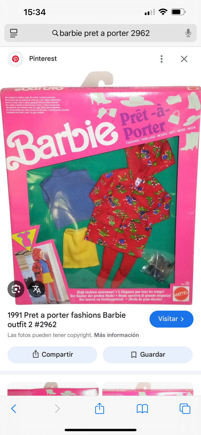 Pret a porter  Barbie 2962
