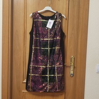 Vestido lentejuelas multicolor