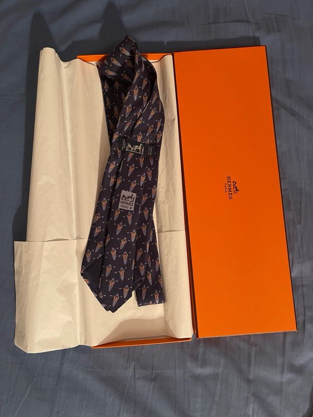 Cravatta Hermes Paris Seta