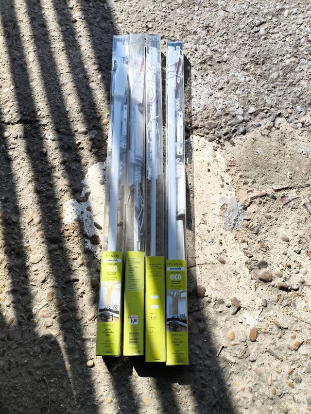 4 Rieles Cortina Eco Extensible 71-122cm Blancos
