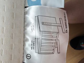 Colchón minicuna Ecus Care 80x50 antiplagiocefalia