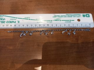 Bracciale argento 925 stelle lune cuori