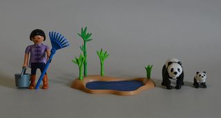Playmobil Cuidadora Pandas Zoo