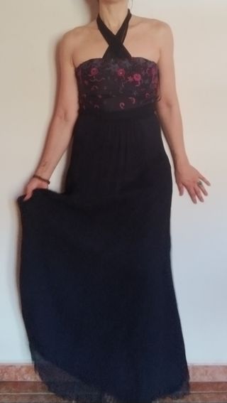 Vestido Tintoretto Fiesta Azul Marino M