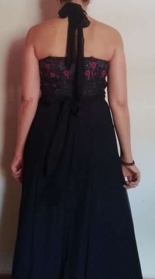 Vestido Tintoretto Fiesta Azul Marino M