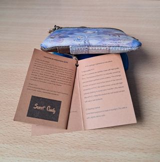 Monedero Sweet Candy - Azul y marrón