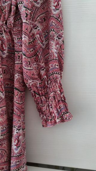 vestido estampado de Zara