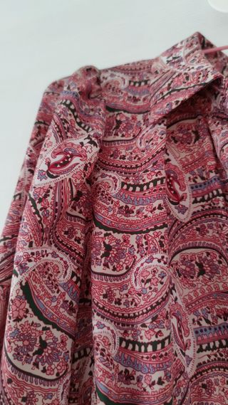 vestido estampado de Zara