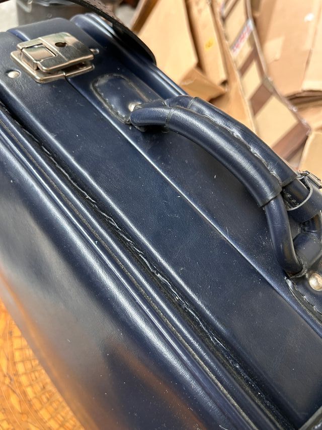 Maleta Azul Vintage Años 50/60