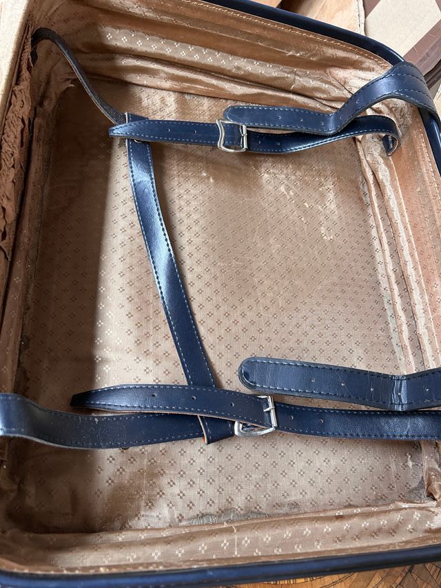 Maleta Azul Vintage Años 50/60