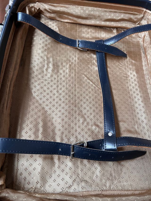 Maleta Azul Vintage Años 50/60