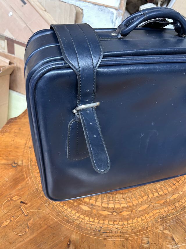 Maleta Azul Vintage Años 50/60